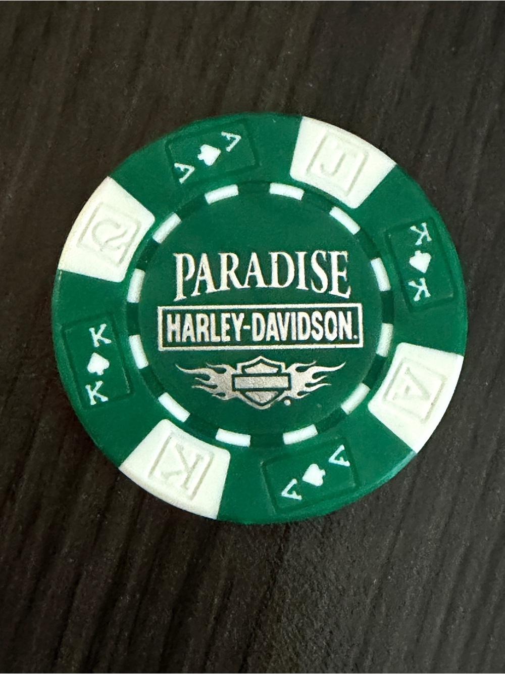 Collectible Harley Davidson Poker Chip Paradise Harley Davidson Tigard, OR